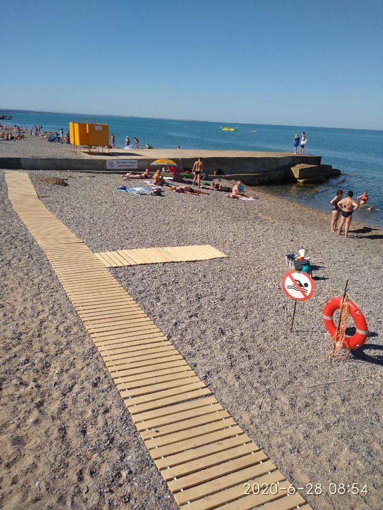 Дезинфекция пляжей в Крыму